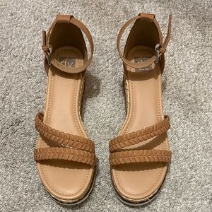 Dolce Vita Tan “Bannon” Braided Espadraille Sandals
